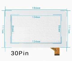 Exper Easypad H7EX uyumlu 7'' inç Siyah Dokunmatik