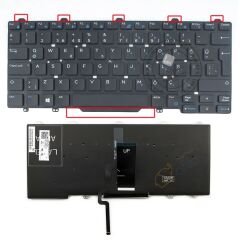 Dell Latitude 3350 13-3350 (P47G) Notebook Klavye TR Ver1 ışıklı