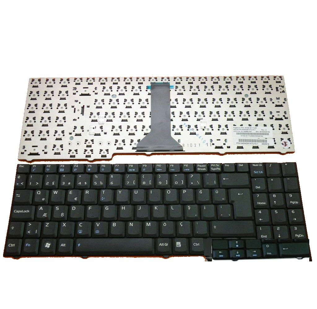 Asus F7E, F7F, F7K, F7Kr, F7L Notebook Klavye / Siyah - TR