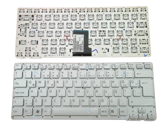Sony Vaio VPCCA, PCG-61713M, PCG-61714M Notebook Klavye, Gri TR / 9Z.N6BBF.B1N