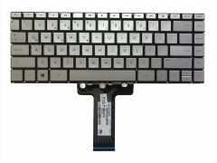 HP 240 G8 (34P71ES09) uyumlu Notebook Klavyesi, Laptop Tuş Takımı (Silver, Gri TR)