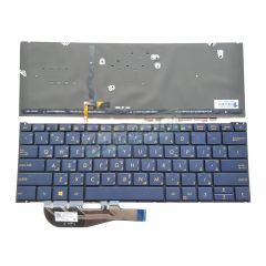 Asus UX390U UX390Ua Notebook Klavye - Tuş Takımı / Koyu Mavi - TR - Backlit