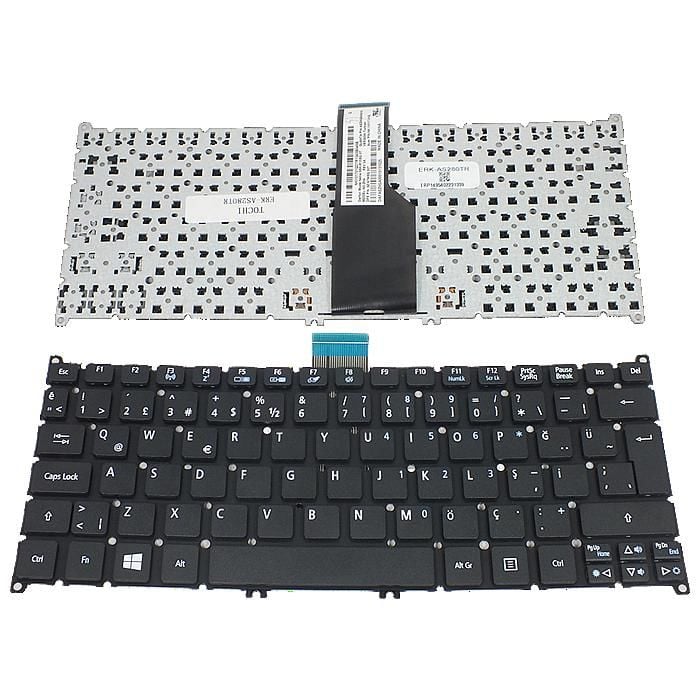 Acer Aspire V5-131-2840, V5-131-2858, V5-131-2887 Klavye Siyah TR