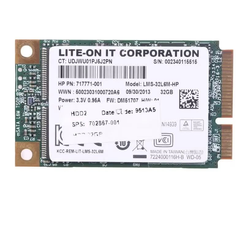32GB Lite-On mSATA SSD (2.el)