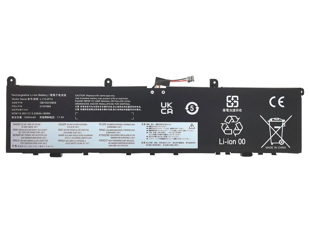 Lenovo ThinkPad P1 Gen1 Notebook Bataryası - Laptop Pili