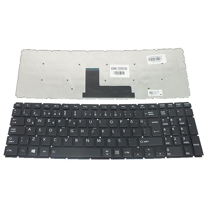 Toshiba Satellite L50-C-16G, L50-C-16H Uyumlu Notebook Klavyesi, Laptop Tuş Takımı (Siyah TR)