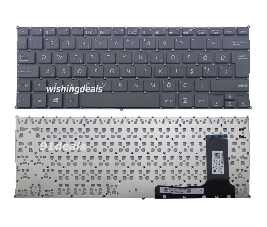 ASUS EeeBook E202SA-1E Notebook Klavyesi, Laptop Tuş Takımı (Siyah TR)