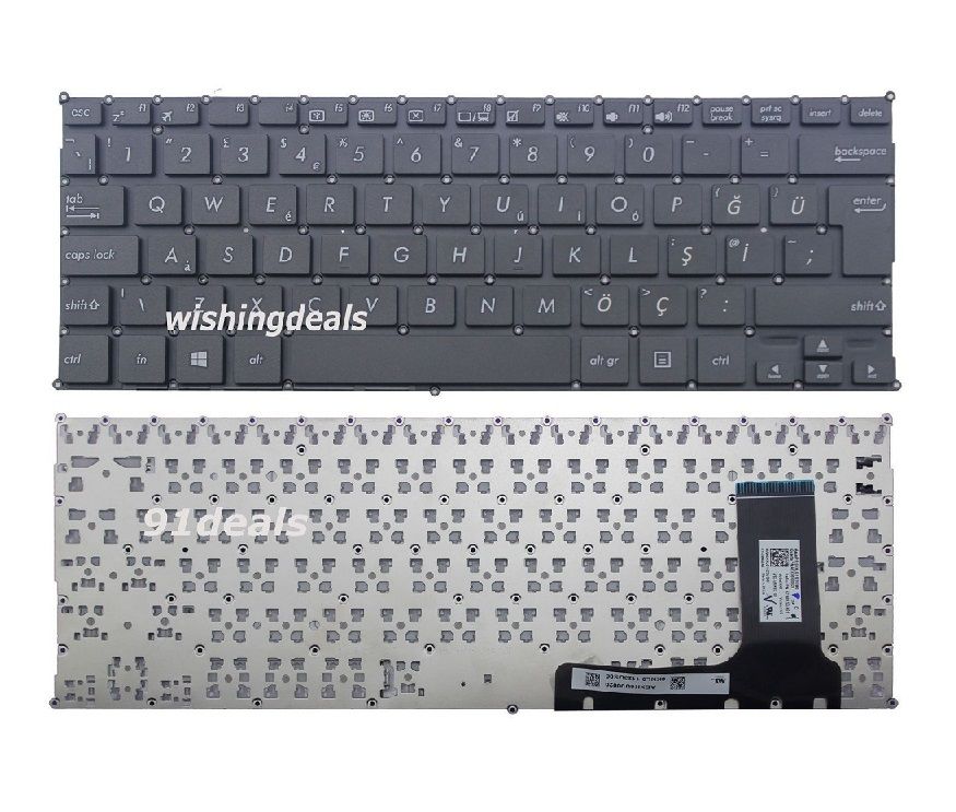 ASUS EeeBook E202SA-7A Notebook Klavyesi, Laptop Tuş Takımı (Siyah TR)