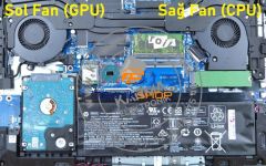 HP Omen 15-CE004NA, 15-CE004ng, 15-CE003TX Cpu Fanı