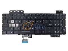 Asus TUF Gaming FX705GM-EW019T Uyumlu Notebook Klavye - Tuş Takımı / Siyah - TR - Backlit - Ver.2 (RGB)