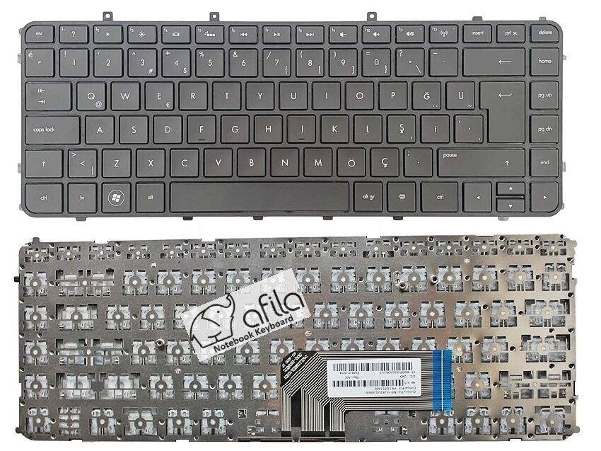 Hp Envy 6t-1000, 6t-1100, 6t-1200 Notebook Klavye (Siyah TR)