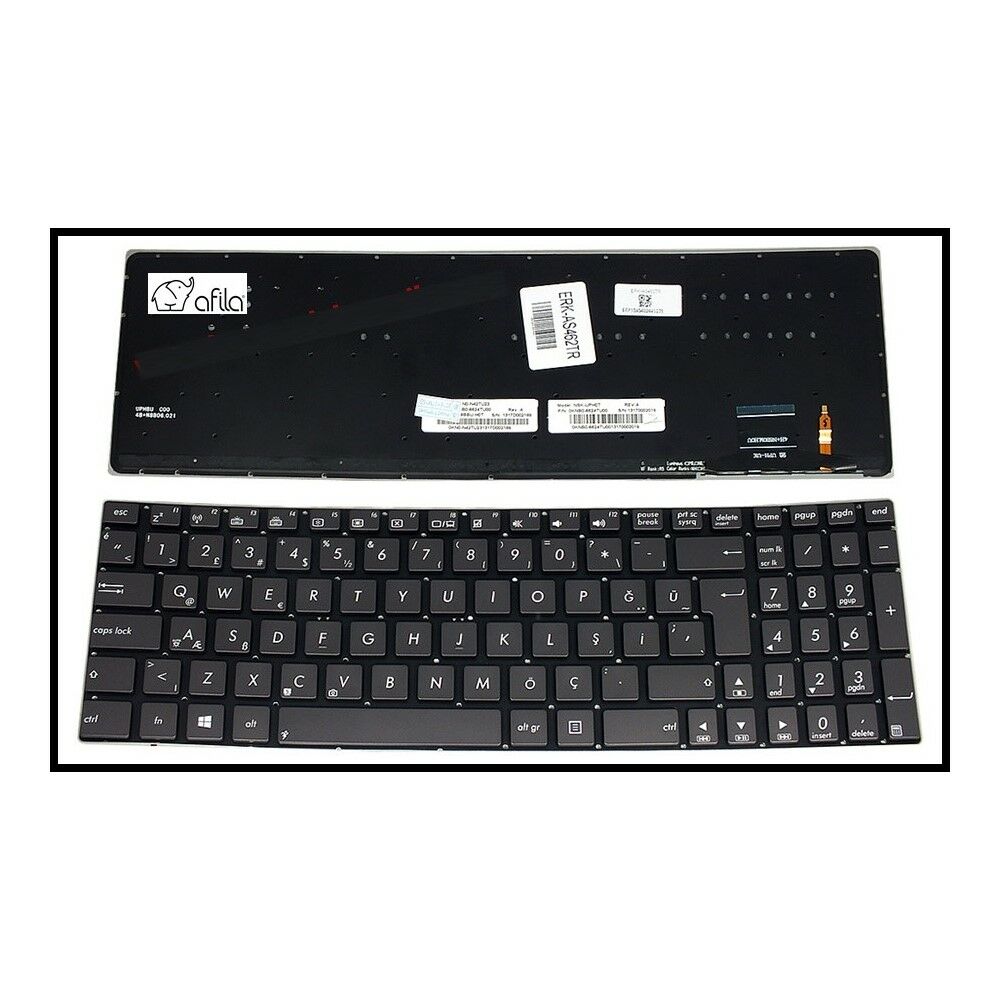Asus UX51VZ-CM042P UX51VZ UX51 Klavyesi - Siyah - TR - Işıklı