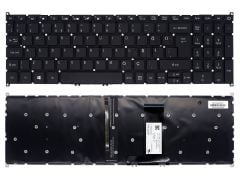 Acer Aspire 7 A715-75G-57D1 Klavyesi Tuş Takımı (Siyah TR) ışıklı
