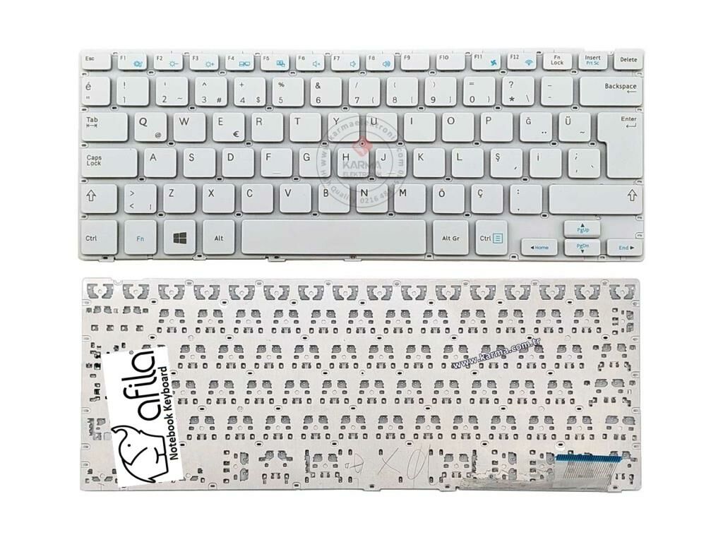 Samsung Ativbook NP905S3G-K02TR, NP905S3G-K03TR Notebook Klavye Beyaz TR