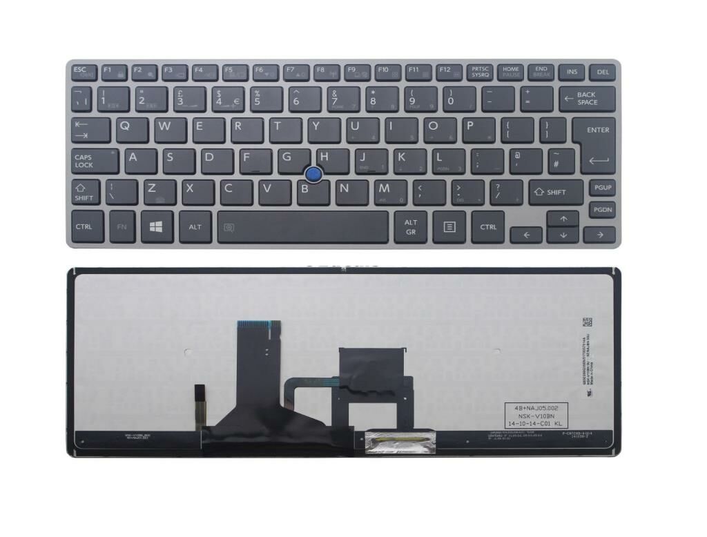 Toshiba NSK-V22UN NSK-V10BN  otebook Klavye- Siyah - TR - Işıklı