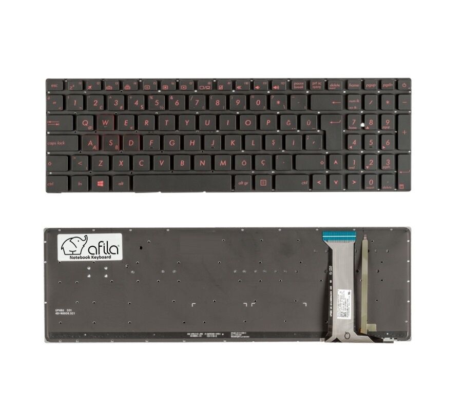 Asus PK13183136S, PK13183310S Notebook Klavye (Siyah TR) ışıklı