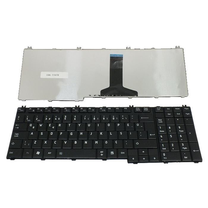 Toshiba Satellite A500-1E4, A500-1E5 Notebook Klavyesi (Siyah TR)