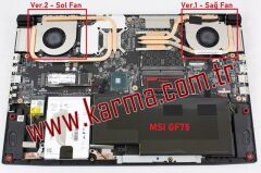 MSI MS-17F2 Notebook GPU Fanı Ver.2 (Sol) msi