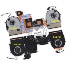Asus GL503V, GL503VM-GZ028T Notebook Fan Sağ V2