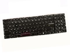 MSI GP65 Leopard 10SFK, 10SFR msi Uyumlu Notebook Klavyesi (Siyah TR) Ver.2 / RGB ışıklı