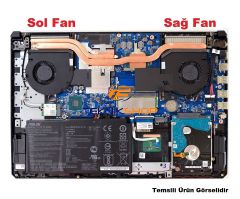 Asus FX504GD-58000T Notebook Fan / Ver.2 (Sağ CPU Fanı)