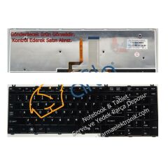 Toshiba A500-19U, A500-19W A500-1C0 Işıklı Siyah Klavye
