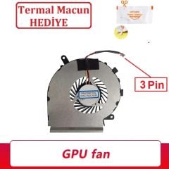 MSI GL62M 7RC-042XTR, GL62M 7RC-246XTR Notebook CPU-İşlemci Fanı - Ver.1 (3 Pin)