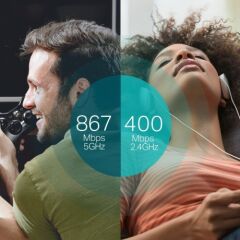 Tp-Link ARCHER T4U KABLOSUZ 1200Mbps DUAL BAND USB ADAPTÖR Wifi Alıcı (2.4Ghz, 5Ghz)