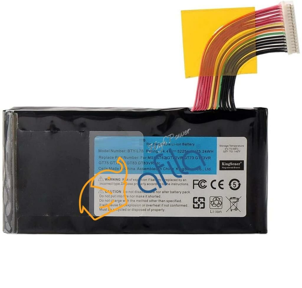 MSI GT62, GT80, BTY-L78 Notebook Bataryası, Laptop Pili / RMSL-023