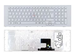 Sony Vaio VPCEJ, VPC-EJ Serisi, VPCEJ1, VPCEJ2, .Vb Notebook Klavyesi Tuş Takımı, Beyaz TR Çerçeveli