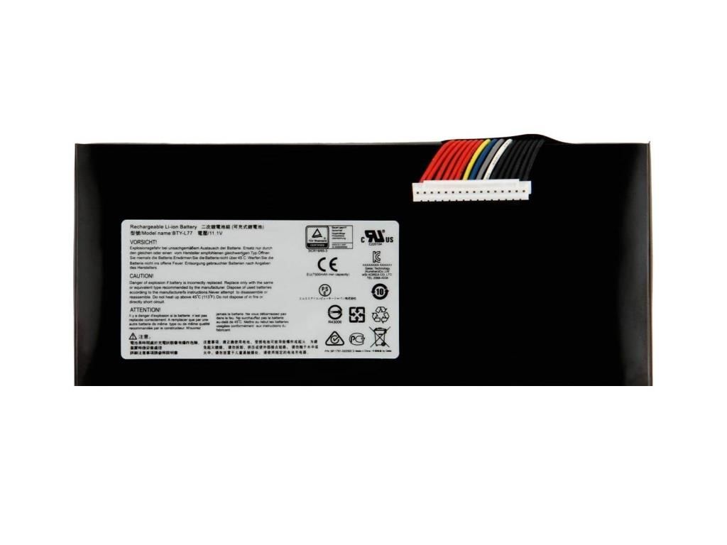MSI GT72, BTY-L77 Notebook Bataryası, Pili / RMSL-019