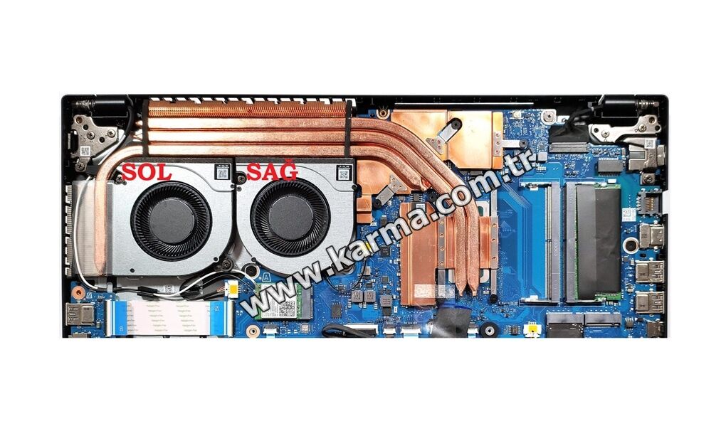 Acer Nitro V 15 ANV15-51-767L Uyumlu Notebook Cpu - Gpu Fanı Takımı (Sağ-Sol SET)